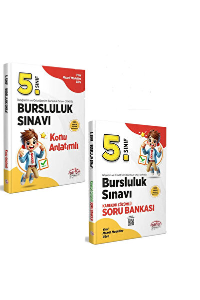 Editör Yayınevi 2025 Editör Maarif Modeli 5.Sınıf Bursluluk Sınavı Konu VE So...