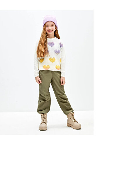 LC Waikiki Dětská dívka LCW - Pletený svetr s dlouhým rukávem s dlouhým rukávem