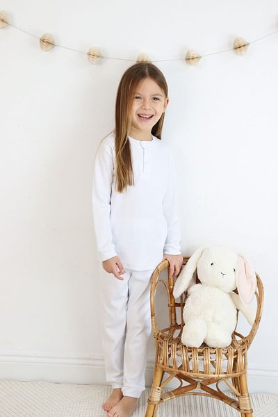 Harika KIDS Set de pijamale din bumbac de grosime medie din țesătură interlock pentru fete