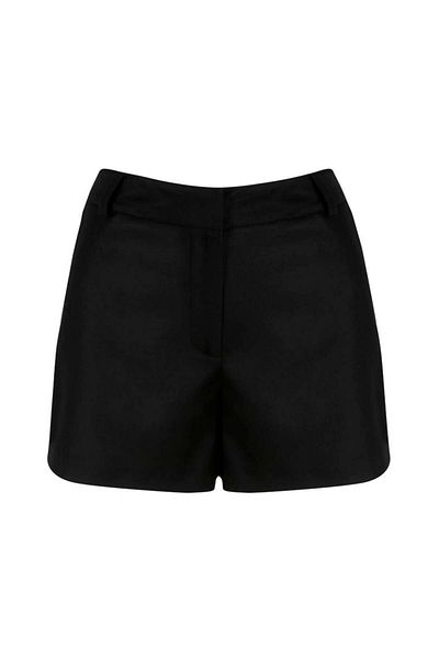 RİVUS Zippered Short Shorts - Black