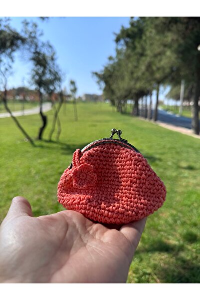 MİNAHOBİ Hand Knitted Coin Purse with Clip