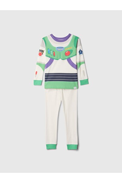 GAP Bebek Yeşil %100 Organik Pamuk Toy Story Grafikli Pijama Takımı