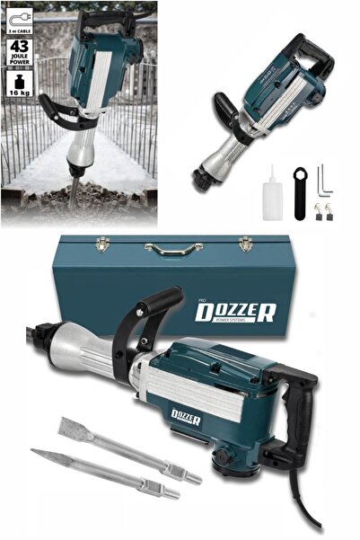 DOZZER Profesyonel 16 Kg 70 Joule 65 Mm Büyük Tip Kırıcı Delici Keski Ve Murç...