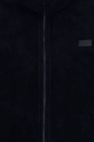 U.S. Polo Assn. Erkek Çocuk Lacivert Fermuarlı Polar Sweatshirt 50293545-VR033