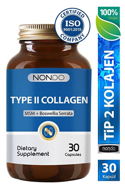 Nondo Tip 2 Kolajen 30 Kapsül ( Msm Akgünlük Ekstresi Type 2 Collagen )