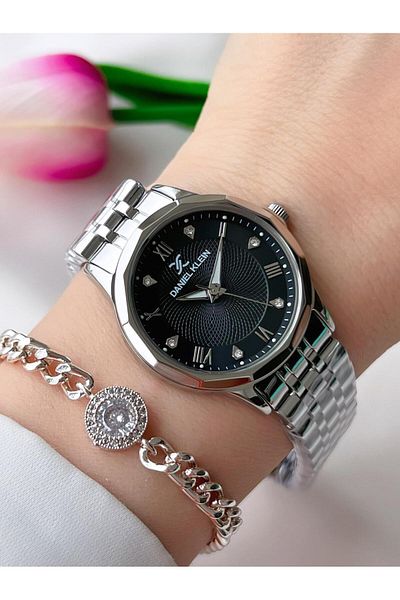 Daniel Klein Steel Band 30 Mt Water Resistant Women's Wrist Watch+Bracelet Bfg.13898.X2