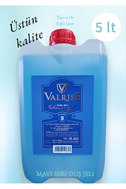 valrise DUŞ JELİ 5 LİTRE ÜSTÜN KALİTE
