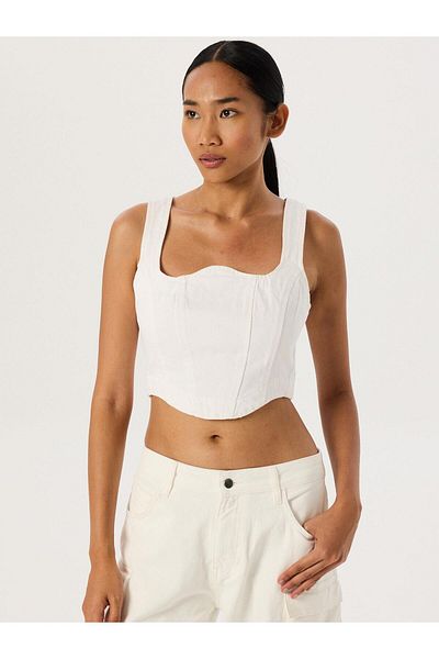 RİVUS Λευκό Jean Bustier