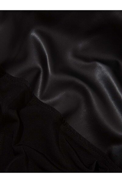 RİVUS Vegan Leather Body with Snap Straps - Black