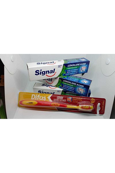 Signal معجون أسنان إشارة 50 مل 3 قطع CIMBOM DENTAL PLUG GIFT