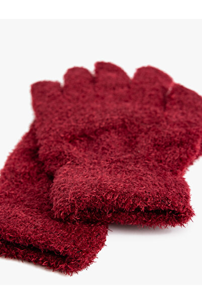 Koton Plush Gloves Soft Textured