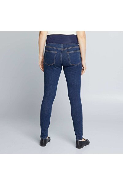 KIABI Maternity jeggings with support panel BLUE