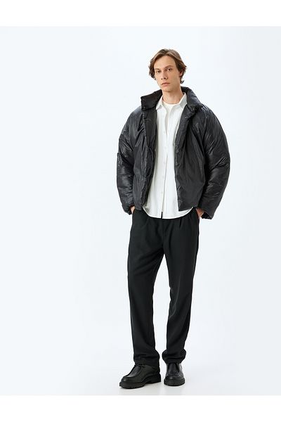 Koton Slim Fit Puffer Jacket - Με κουμπιά