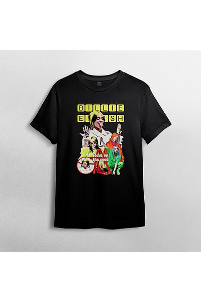 Pixxa Μπλουζάκι Billie Eilish Crew Neck 100% βαμβακερό - Μοντέλο 6