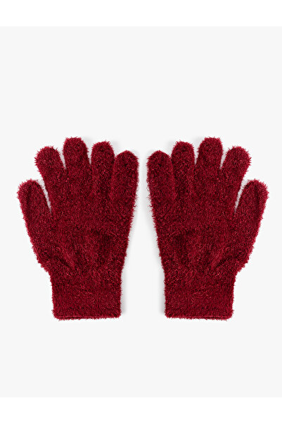 Koton Plush Gloves Soft Textured