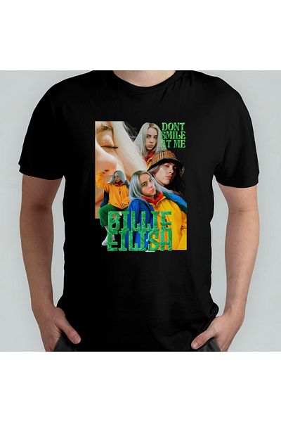 Pixxa Μπλουζάκι Billie Eilish Crew Neck 100% βαμβακερό - Μοντέλο 3