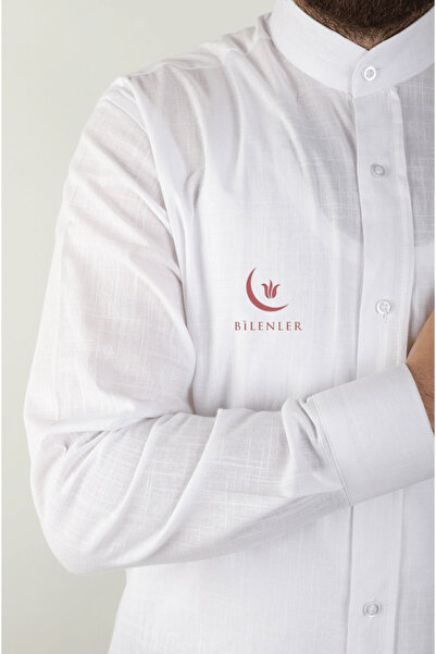 Bilenler Ανδρικό λινό πουκάμισο Battal