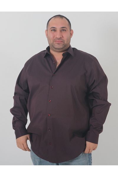 rood Cămașă pentru bărbați de mărime mare