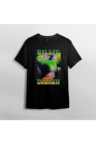 Pixxa Μπλουζάκι Billie Eilish Crew Neck 100% βαμβακερό - Μοντέλο 5
