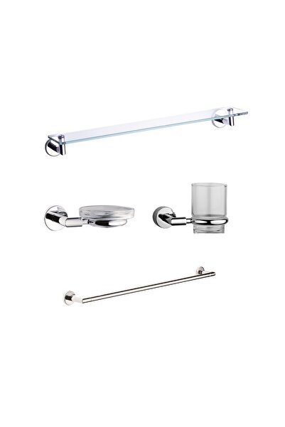 VitrA Minimax 4'lü Aksesuar Seti, Krom