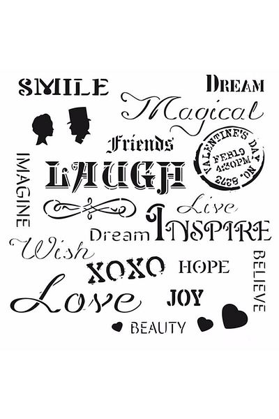 Cadence Hdm55 Home Decor Midi Stencil (25x25)