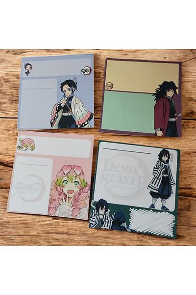 nihonwosekai Demon Slayer Anime Memopad 8X8 cm 48 Sheets