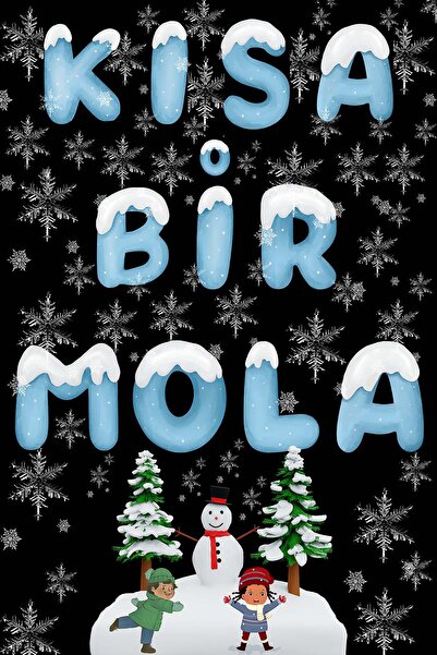 avrupakutu Kısa Bir Mola , Karne Hatırası Branda Afiş 100x150 cm