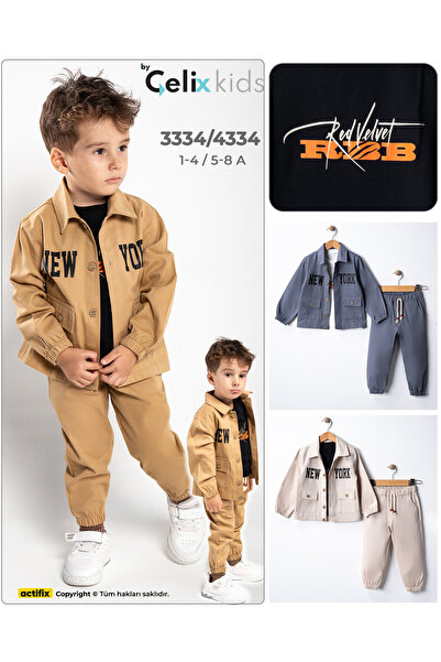 Çelix Kids Erkek Çocuk Winter Newyork 3'lü Takım