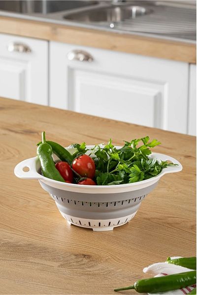 DEPOKON Folding Strainer, Multi-Purpose Strainer, Accordion Strainer, Round Practical Strainer