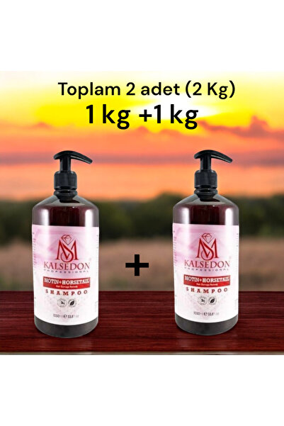 MS Kalsedon PROFESSİONAL Kalsedon Şampuan Biotin Horsetail Hacim Ve Dolgunluk Şampuanı 1000 ml (2 ADET)