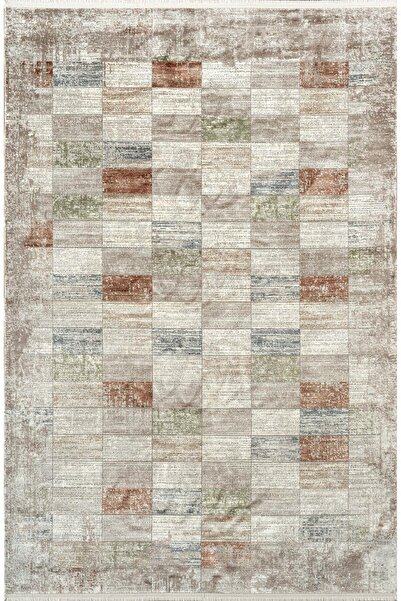 Royal Halı Diva Dz02b Krem Multi Viskon Akrilik Yumuşak Dokulu Otantik Etnik Halı Karademir Home