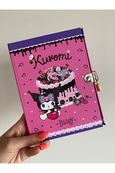 BLA GROUP Hello Kitty - Gilimli Diary Kuromi, Memory Book and Planner Diyary Key Gift School