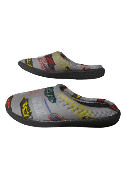 GEZER Домашни пантофи за момче с фигурка на сива кола - gzrtr2030