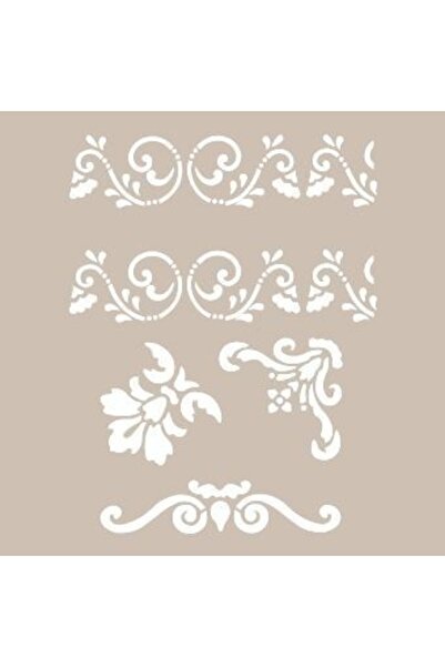 Cadence Yaprak Bordür Model AS410 A4 Stencil