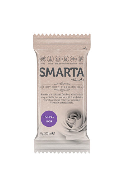 Genel Markalar Hava Ile Kuruyan Yumuşak Model Hamuru 100gr Mor 11