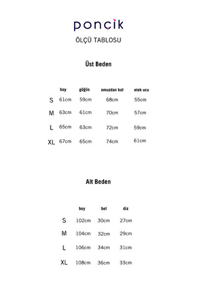 PONÇİK Kadın Scuba Modal Kumaş Mevsimlik Eşofman Takım 24583 Vizon