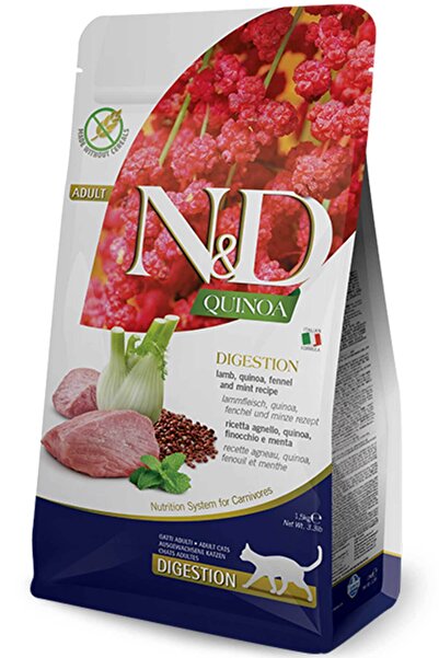 N&D ND Quinoa Tahılsız Digestion Kuzulu Kedi Maması 1,5kg