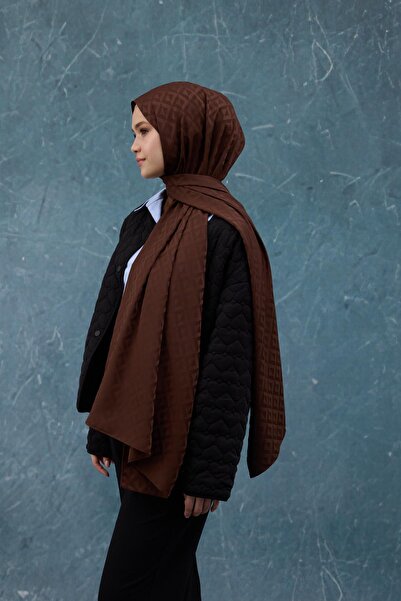 İpekhan Ζακάρ Μεταξένιο Καφέ Σάλι - Φθινόπωρο Χειμώνας 9019-08