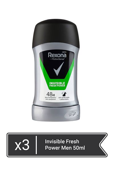 Rexona Invisible Fresh Power Men 50ml  x 3 pieces