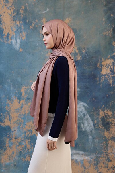 İpekhan Σάλι Milk Coffee Silky Jacquard - Φθινόπωρο Χειμώνας 9018-23