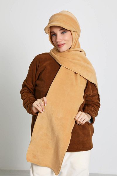 Aisha's Design Winter Women &Apos; S Fleece - Detachable Visor, Scarf Turban, B-84Pl