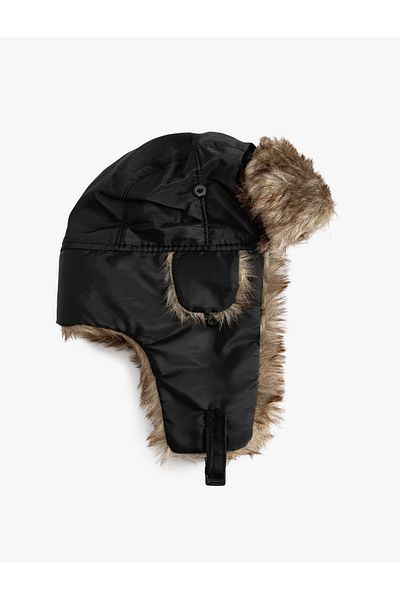 Koton Pilot Hat - Design with Faux Fur Inside