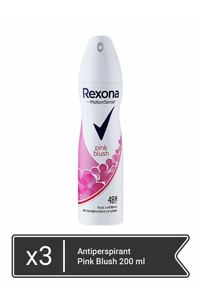 Rexona Antiperspirant Pink Blush 200 ml  x 3 pieces