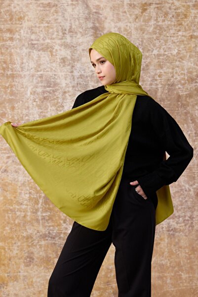 İpekhan Φθινοπωρινό Χειμώνα Μεταξένιο Ζακάρ Σάλι Λάδι Πράσινο 9020-04