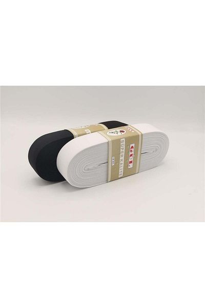 öz-iş Μαλακό υφαντό Rose Leg - Λάστιχα Χρυσά 3cm, 10mt Μαύρο