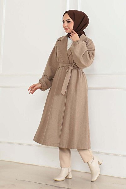 SGS Παλτό από βιζόν - διπλό πέτο Κολάρο