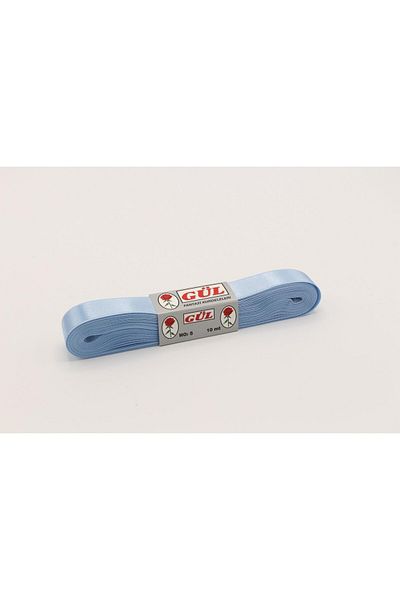 Gül Panglică de satin albastru 20mm