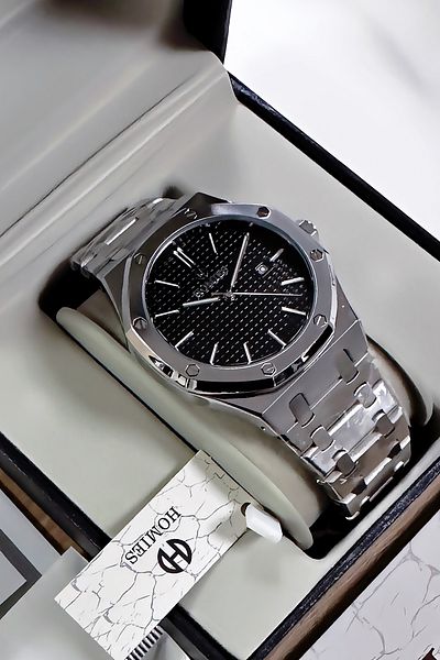 Homies Men's Silver Color Wrist Watch and Gift Bracelet - Hme2060C3 with Special Box