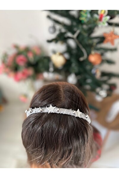 MeloKids Star Detailed Crown Christmas Buckle in Silver