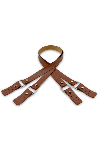 SENSY Long Double Leather Bag Handle 80 cm